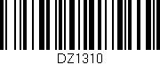 Código de barras (EAN, GTIN, SKU, ISBN): 'DZ1310'