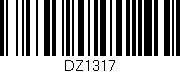 Código de barras (EAN, GTIN, SKU, ISBN): 'DZ1317'