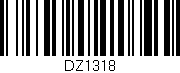 Código de barras (EAN, GTIN, SKU, ISBN): 'DZ1318'