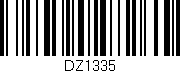 Código de barras (EAN, GTIN, SKU, ISBN): 'DZ1335'