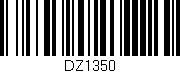 Código de barras (EAN, GTIN, SKU, ISBN): 'DZ1350'