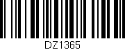 Código de barras (EAN, GTIN, SKU, ISBN): 'DZ1365'