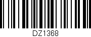 Código de barras (EAN, GTIN, SKU, ISBN): 'DZ1368'