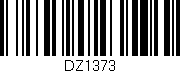Código de barras (EAN, GTIN, SKU, ISBN): 'DZ1373'