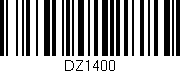 Código de barras (EAN, GTIN, SKU, ISBN): 'DZ1400'