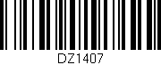 Código de barras (EAN, GTIN, SKU, ISBN): 'DZ1407'