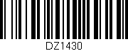 Código de barras (EAN, GTIN, SKU, ISBN): 'DZ1430'