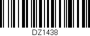 Código de barras (EAN, GTIN, SKU, ISBN): 'DZ1438'