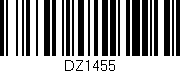 Código de barras (EAN, GTIN, SKU, ISBN): 'DZ1455'