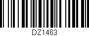 Código de barras (EAN, GTIN, SKU, ISBN): 'DZ1463'