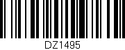 Código de barras (EAN, GTIN, SKU, ISBN): 'DZ1495'
