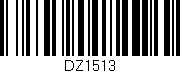 Código de barras (EAN, GTIN, SKU, ISBN): 'DZ1513'