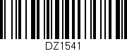 Código de barras (EAN, GTIN, SKU, ISBN): 'DZ1541'