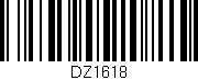 Código de barras (EAN, GTIN, SKU, ISBN): 'DZ1618'