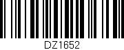 Código de barras (EAN, GTIN, SKU, ISBN): 'DZ1652'