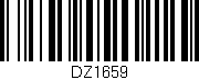 Código de barras (EAN, GTIN, SKU, ISBN): 'DZ1659'