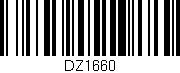 Código de barras (EAN, GTIN, SKU, ISBN): 'DZ1660'