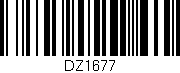 Código de barras (EAN, GTIN, SKU, ISBN): 'DZ1677'