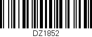 Código de barras (EAN, GTIN, SKU, ISBN): 'DZ1852'