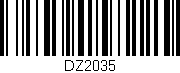 Código de barras (EAN, GTIN, SKU, ISBN): 'DZ2035'