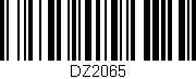 Código de barras (EAN, GTIN, SKU, ISBN): 'DZ2065'