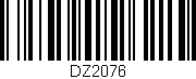 Código de barras (EAN, GTIN, SKU, ISBN): 'DZ2076'