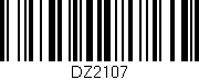 Código de barras (EAN, GTIN, SKU, ISBN): 'DZ2107'