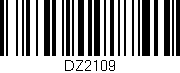 Código de barras (EAN, GTIN, SKU, ISBN): 'DZ2109'