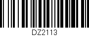 Código de barras (EAN, GTIN, SKU, ISBN): 'DZ2113'