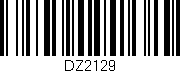 Código de barras (EAN, GTIN, SKU, ISBN): 'DZ2129'
