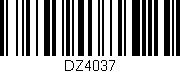 Código de barras (EAN, GTIN, SKU, ISBN): 'DZ4037'