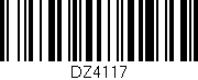 Código de barras (EAN, GTIN, SKU, ISBN): 'DZ4117'