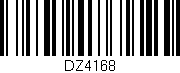 Código de barras (EAN, GTIN, SKU, ISBN): 'DZ4168'