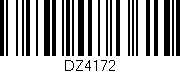 Código de barras (EAN, GTIN, SKU, ISBN): 'DZ4172'