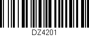 Código de barras (EAN, GTIN, SKU, ISBN): 'DZ4201'