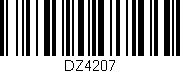 Código de barras (EAN, GTIN, SKU, ISBN): 'DZ4207'