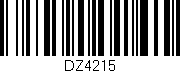 Código de barras (EAN, GTIN, SKU, ISBN): 'DZ4215'