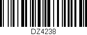 Código de barras (EAN, GTIN, SKU, ISBN): 'DZ4238'