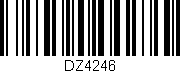 Código de barras (EAN, GTIN, SKU, ISBN): 'DZ4246'