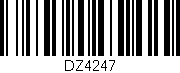 Código de barras (EAN, GTIN, SKU, ISBN): 'DZ4247'