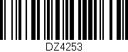 Código de barras (EAN, GTIN, SKU, ISBN): 'DZ4253'