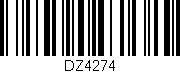 Código de barras (EAN, GTIN, SKU, ISBN): 'DZ4274'