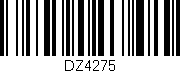 Código de barras (EAN, GTIN, SKU, ISBN): 'DZ4275'