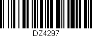 Código de barras (EAN, GTIN, SKU, ISBN): 'DZ4297'