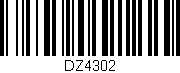 Código de barras (EAN, GTIN, SKU, ISBN): 'DZ4302'