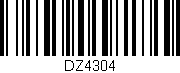 Código de barras (EAN, GTIN, SKU, ISBN): 'DZ4304'