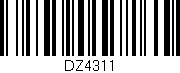 Código de barras (EAN, GTIN, SKU, ISBN): 'DZ4311'