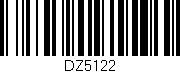 Código de barras (EAN, GTIN, SKU, ISBN): 'DZ5122'
