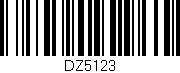Código de barras (EAN, GTIN, SKU, ISBN): 'DZ5123'