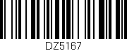 Código de barras (EAN, GTIN, SKU, ISBN): 'DZ5167'